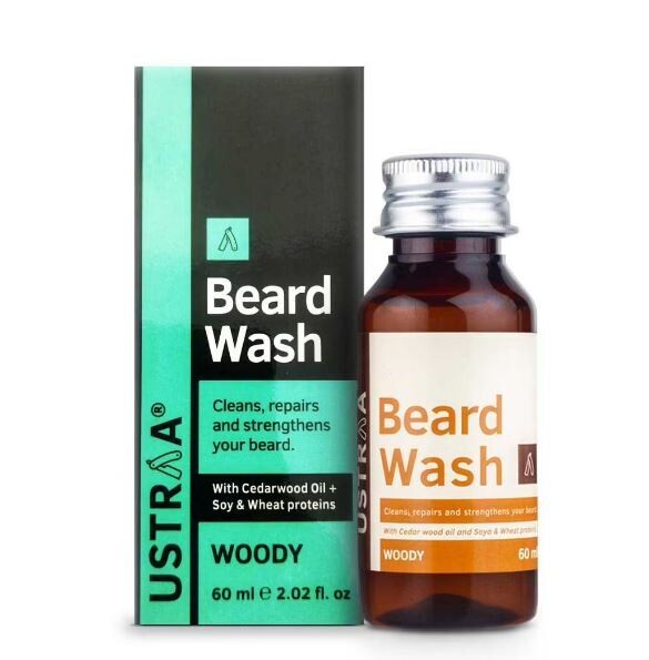 USTRAA Woody Beard Wash 60ml