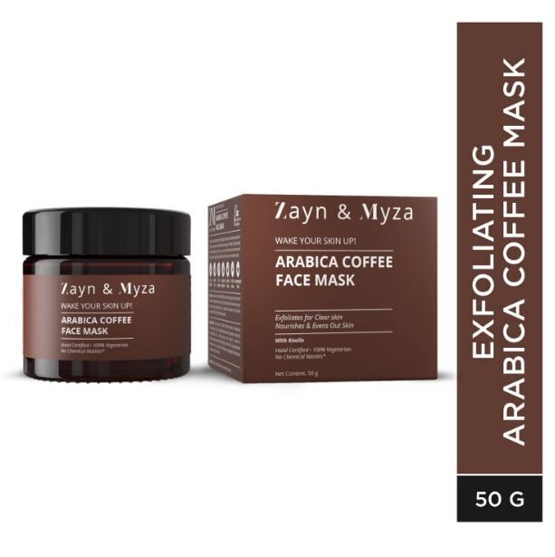 Zayn & Myza Arabica Coffeee Face Mask Exfoliates Nourishes With Kaolin 50g