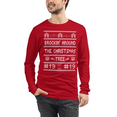Brockin&#39; Around the Christmas Tree Unisex Long Sleeve Tee