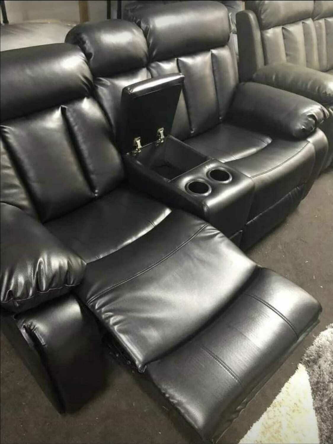 Reclining Genuine Leather Sofas - Prado