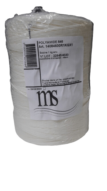 Ficelle à piquer polyamide 846 3 brins roll 1 kg