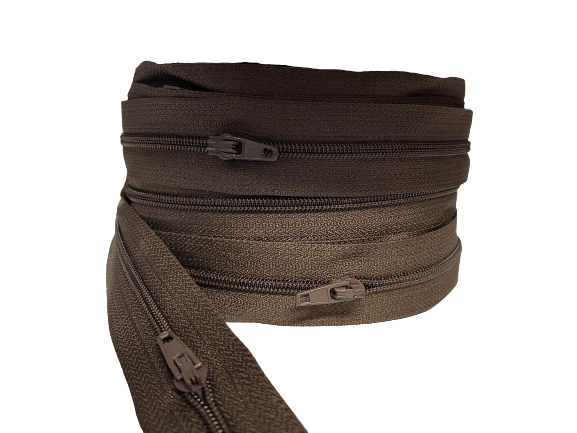 FERMETURE A GLISSIERE MARRON 4MM