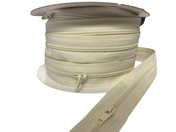FERMETURE A GLISSIERE ECRU 4MM