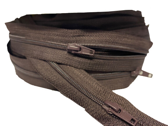 FERMETURE A GLISSIERE MARRON 5MM
