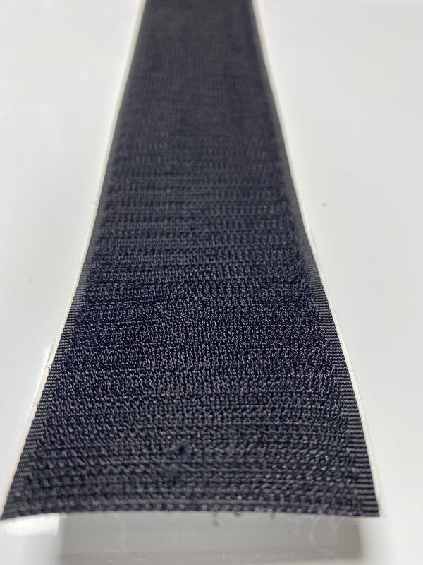 RUBAN ADHESIF AGRIPPANT NOIR CROCHET 50MM, 25M