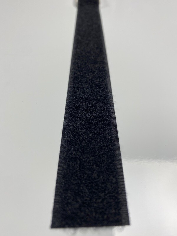 RUBAN ADHESIF AGRIPPANT BOUCLE NOIR 25MM, 25M