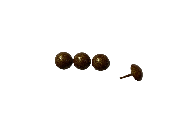 17317-CLOU PERLE STYLE DORÉ FIN 11 MM