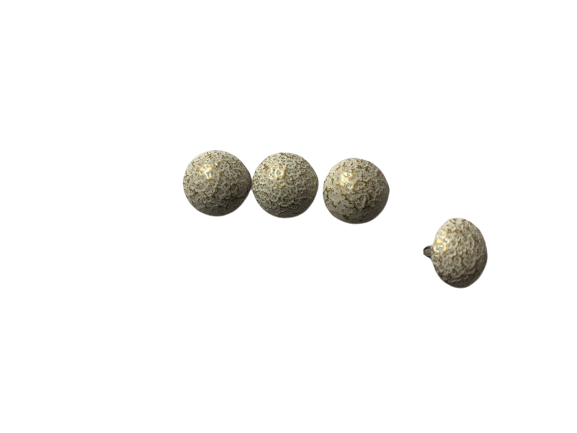 60001-CLOU PERLE BLANC CRÉPI 11 MM