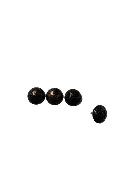 60007-CLOU PERLE BRONZE NOIR 11 MM