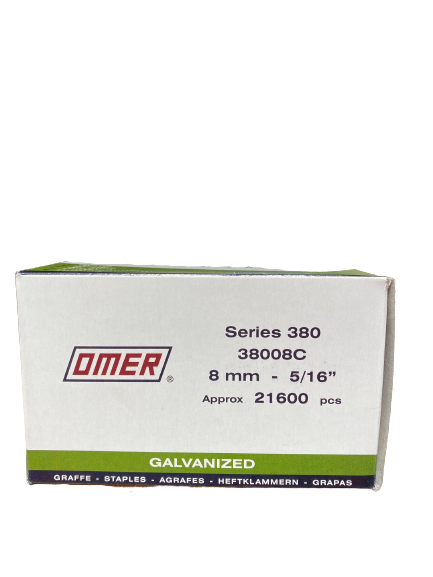 AGRAFES OMER 380 GALVA 8 MM