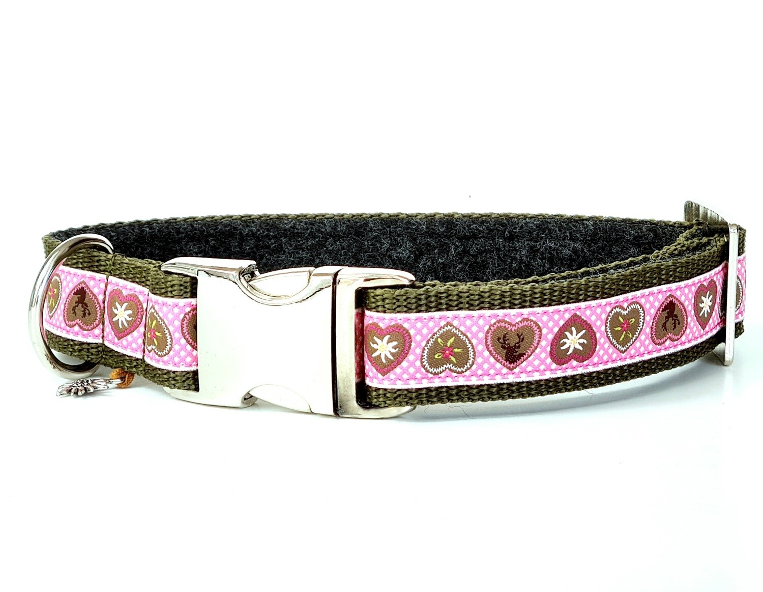 Trachtenhalsband "Alpenliebe Rosa"