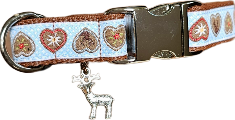 Halsband im Alpenlook  für kleine Hunde