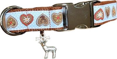 Halsband im Alpenlook  für kleine Hunde