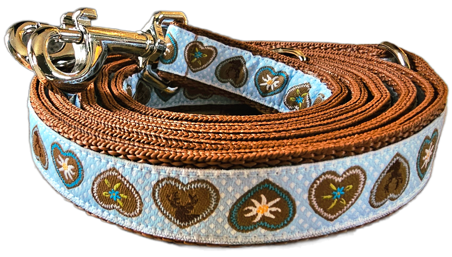 Bayerische Hundeleine im Trachtendesign