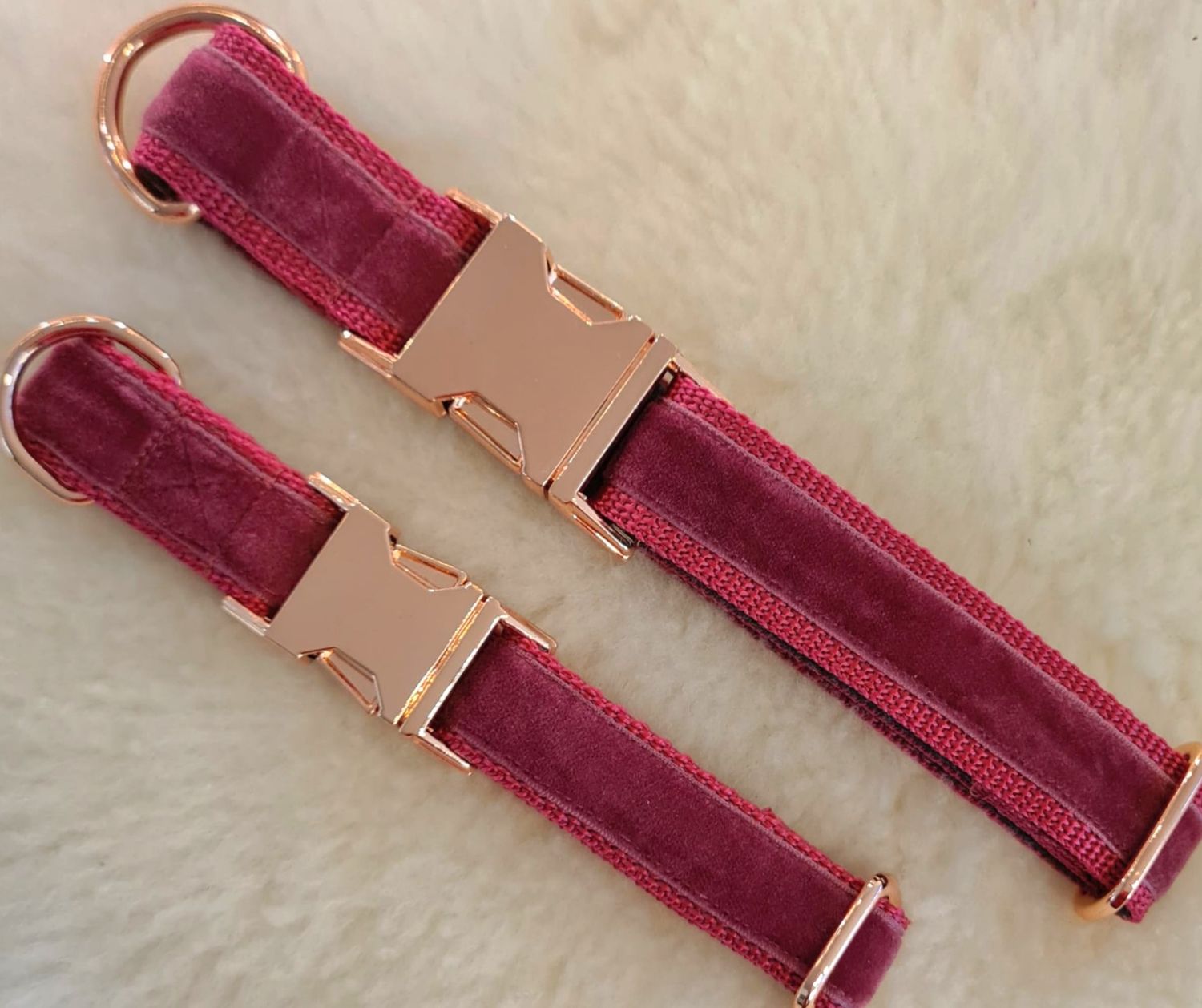 Samt-Hundehalsband