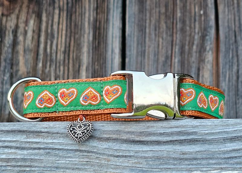 Hundehalsband Alpenglück -Handarbeit aus Bayern