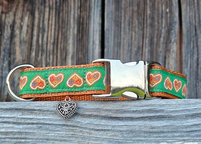 Hundehalsband Alpenglück -Handarbeit aus Bayern