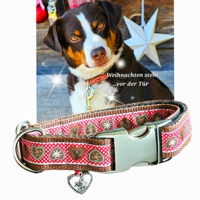 Bayerisches Trachtenhalsband Bayerisches Trachtenhalsband "Alpenliebe" für mittelgroße und große Hunde