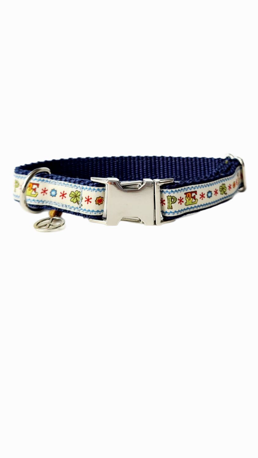 Hundehalsband Love & Peace für kleine Hunde Hundehalsband Love & Peace für kleine Hunde
