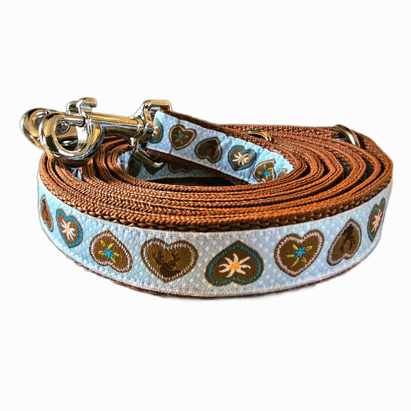 Bayerische Hundeleine im Trachtendesign