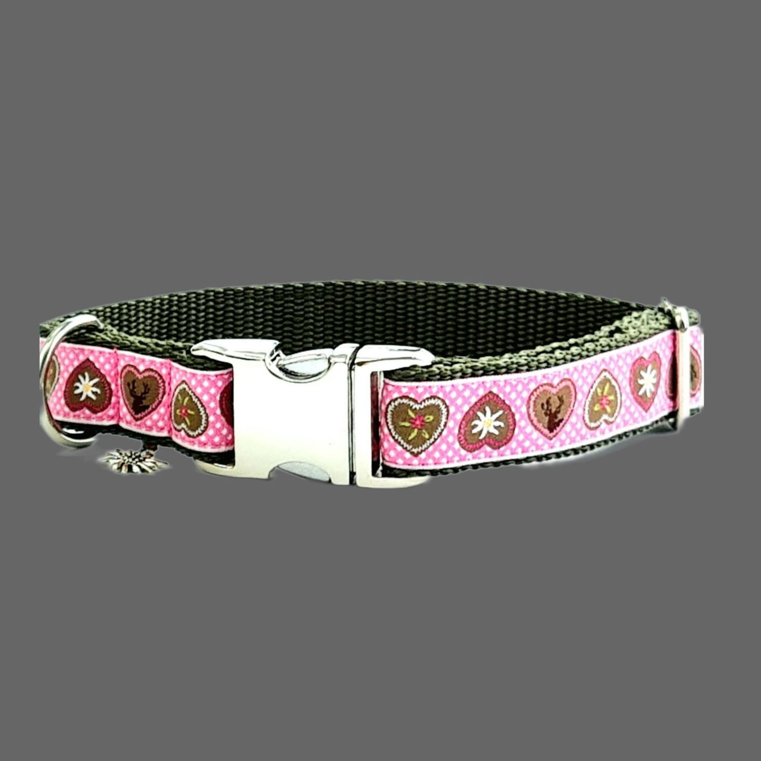 Trachtenhalsband Trachtenhalsband "Alpenliebe Rosa"