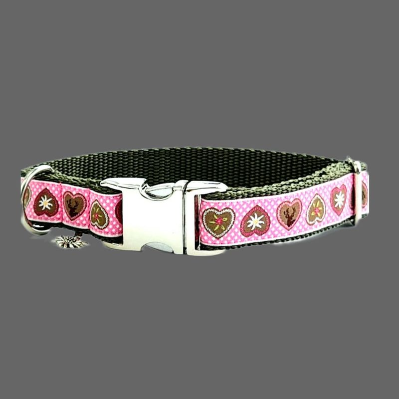 Trachtenhalsband "Alpenliebe Rosa"