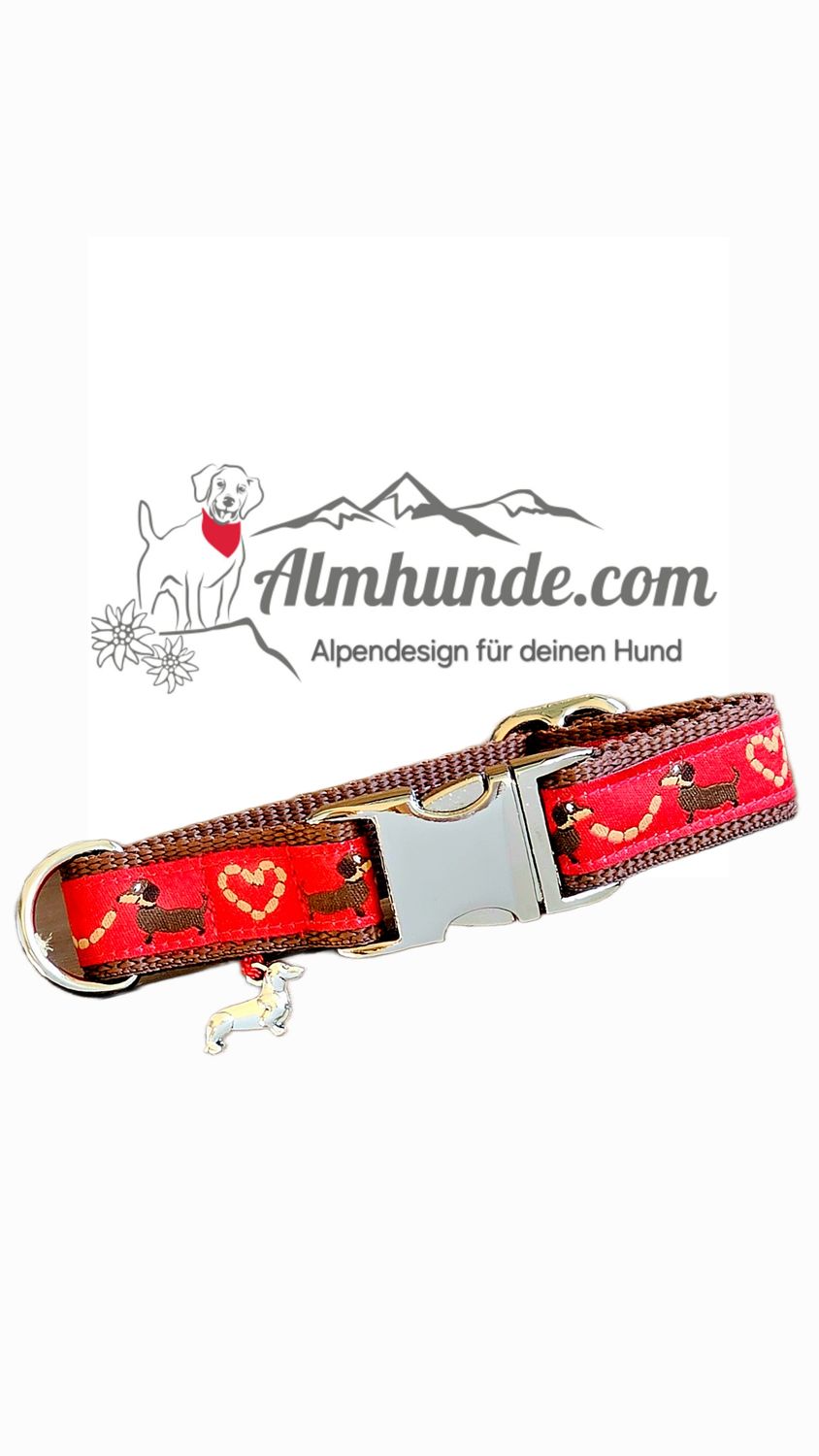 Dackelhalsband "Dachshund-Liebe"