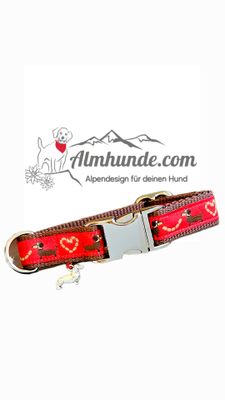Dackelhalsband "Dachshund-Liebe"