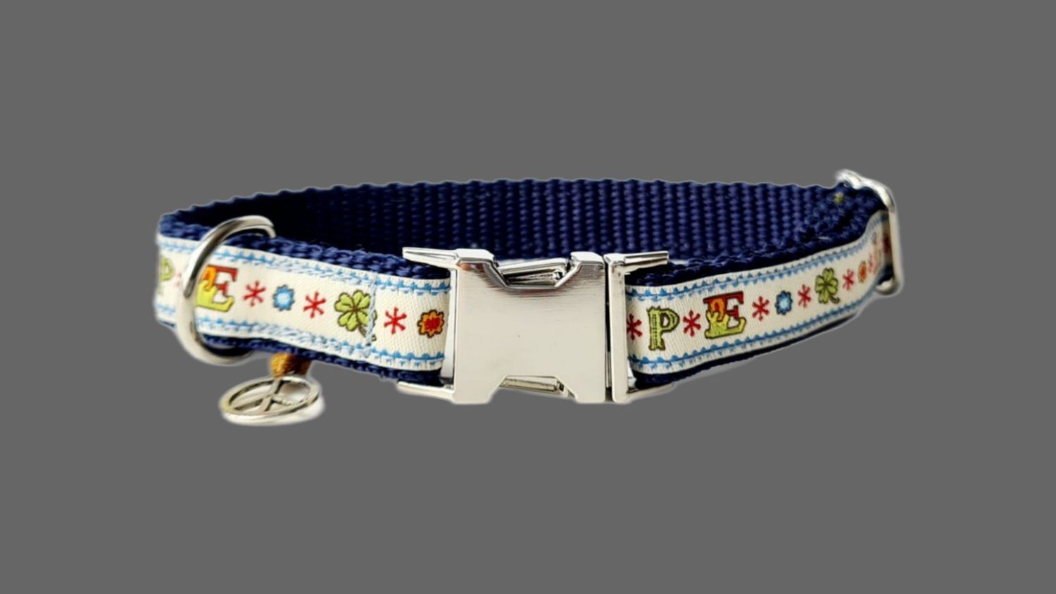 Hundehalsband Love & Peace für kleine Hunde Hundehalsband Love & Peace für kleine Hunde