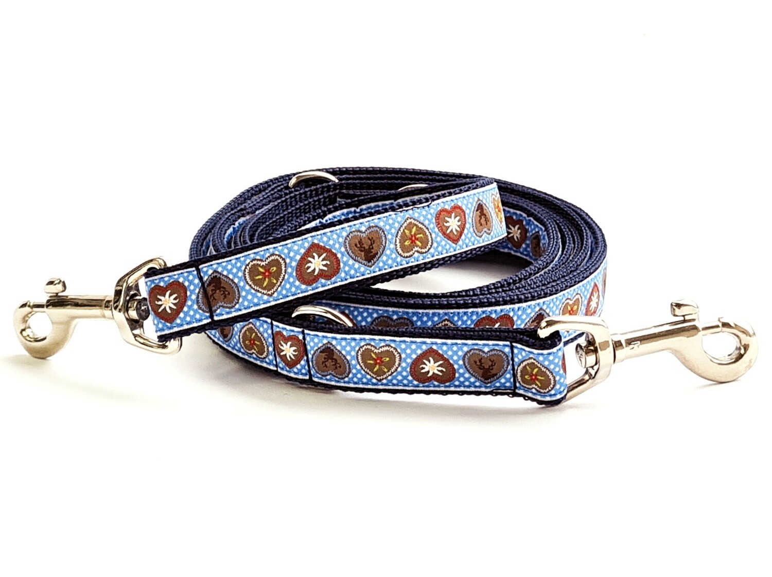 Trachtenleine "Alpenliebe" in Royalblau
