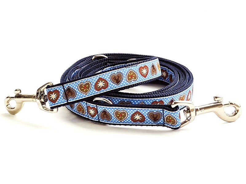 Trachtenleine "Alpenliebe" in Royalblau