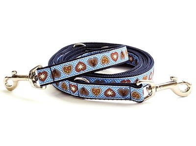 Trachtenleine "Alpenliebe" in Royalblau