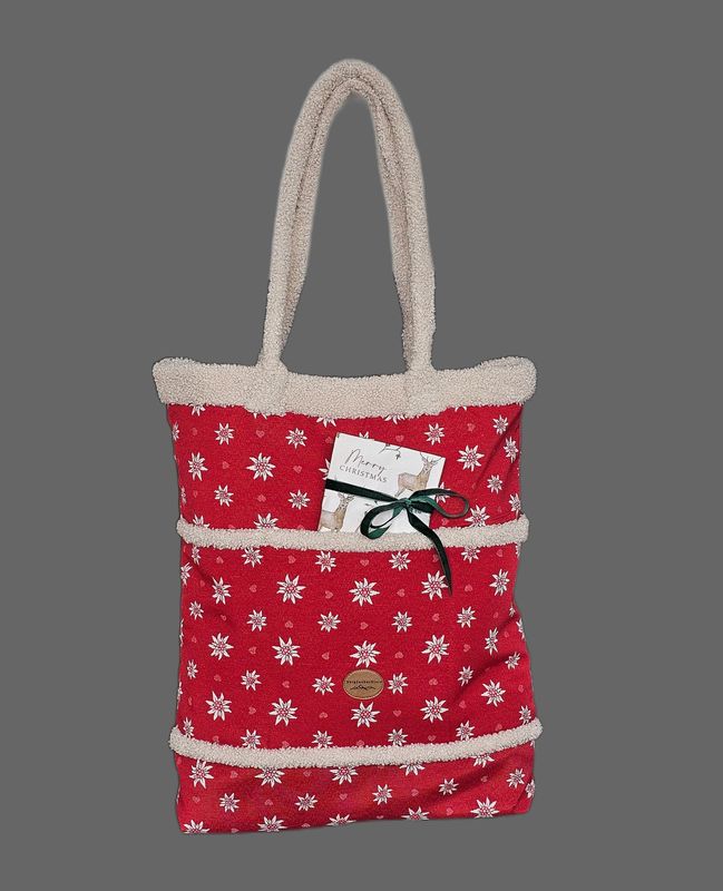 Plüschtasche für Wintershopping
