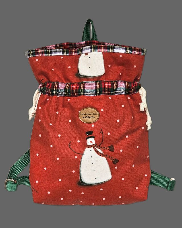 Kinderrucksack mit Schneemann