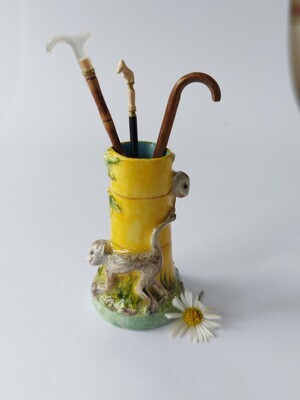 Monkeys on bamboo Umbrella Stand