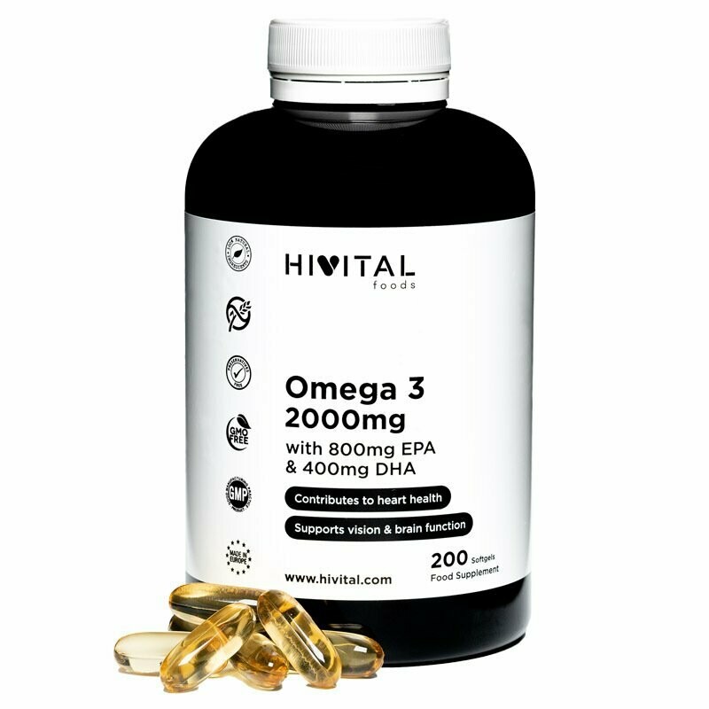 OMEGA 3 2000 MG | 200 CÁPSULAS
