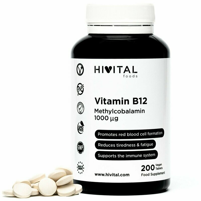 VITAMINA B12 METILCOBALAMINA 1000 MCG | 200 COMPRIMIDOS