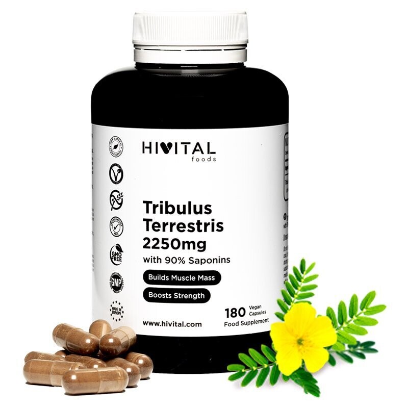TRIBULUS TERRESTRIS 2250 MG | 180 CÁPSULAS VEGANAS