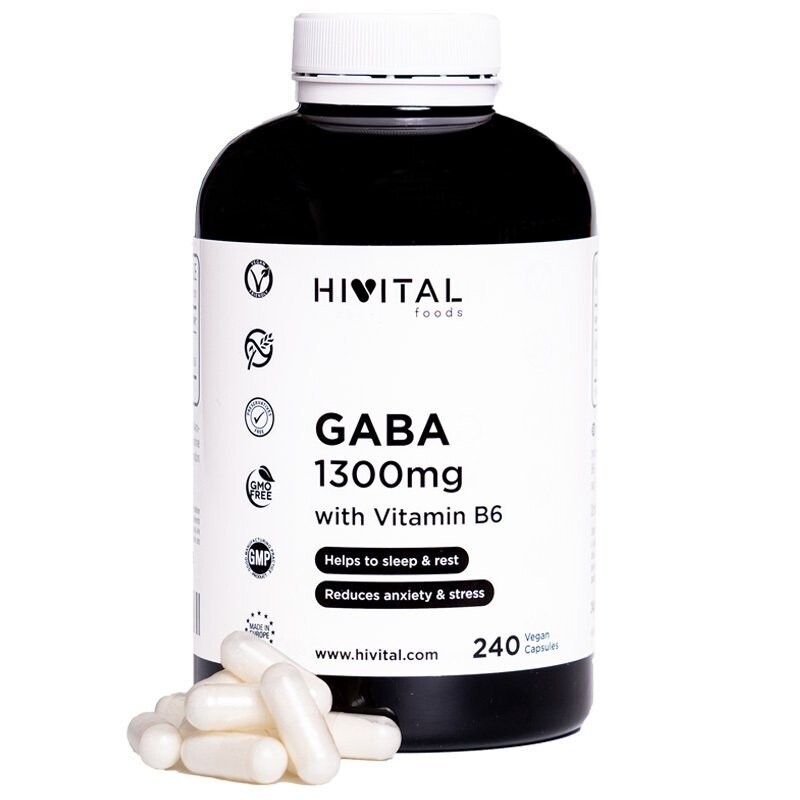 GABA 1300 MG | 240 CÁPSULAS VEGANAS