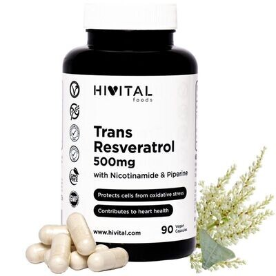 RESVERATROL 500 MG | 90 CÁPSULAS VEGANAS