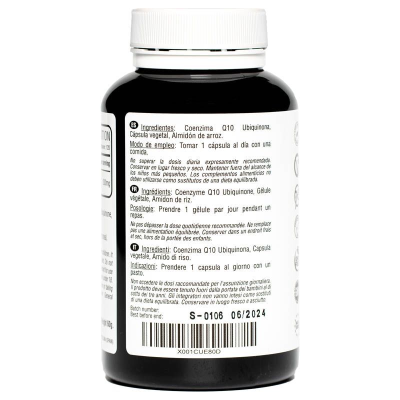 COENZIMA Q10 200 MG | 120 CÁPSULAS VEGANAS