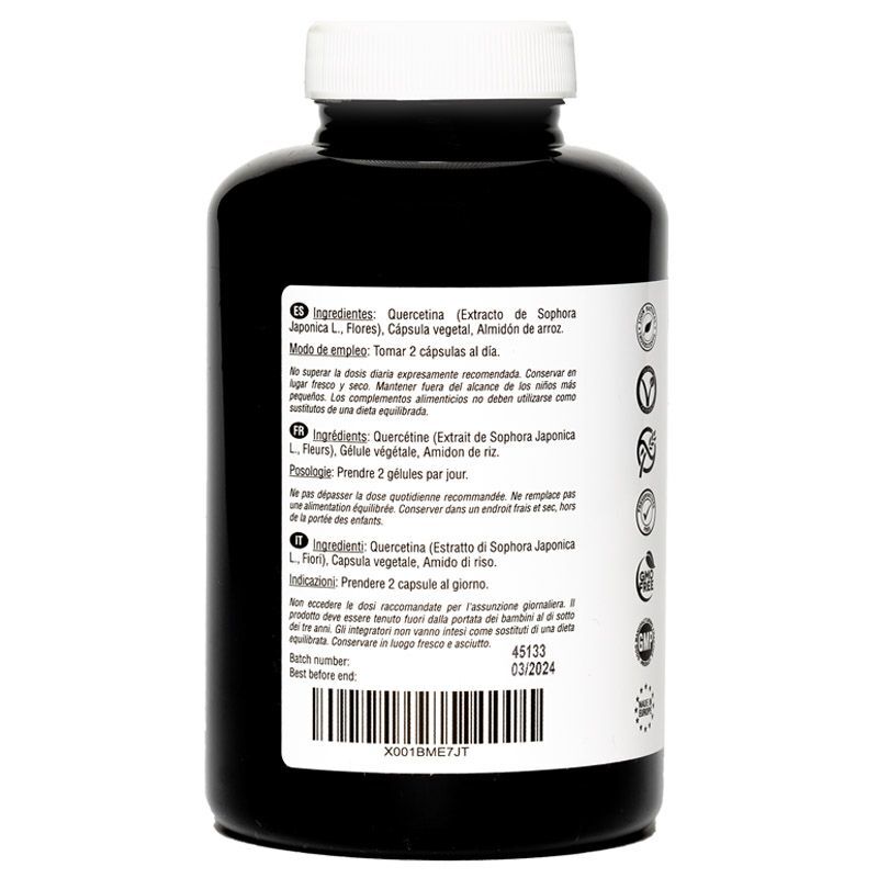 QUERCETINA 1000 MG | 180 CÁPSULAS VEGANAS