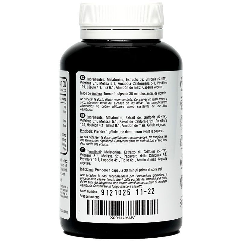 MELATONINA COMPLEX | 120 CÁPSULAS VEGANAS