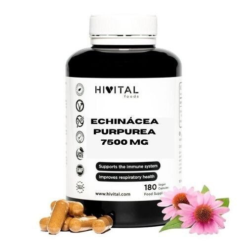 EQUINÁCEA PURPUREA 7500 MG | 180 CÁPSULAS VEGANAS