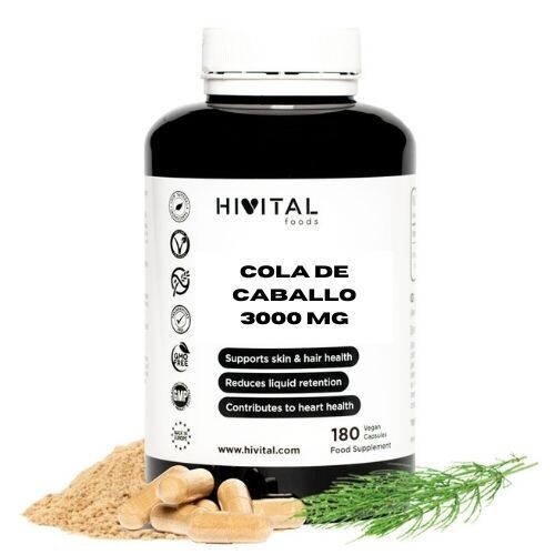 COLA DE CABALLO 3000 MG | 180 CÁPSULAS VEGANAS