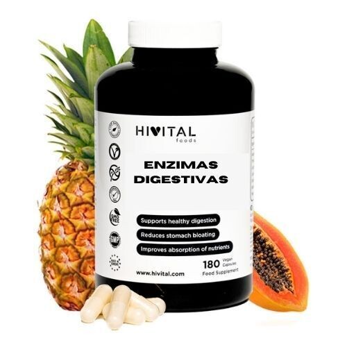 ENZIMAS DIGESTIVAS | 180 CÁPSULAS VEGANAS