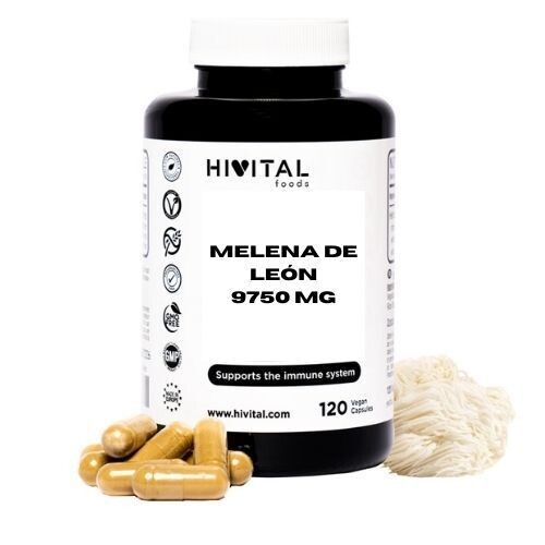 MELENA DE LEÓN 9750 MG | 120 CÁPSULAS VEGANAS