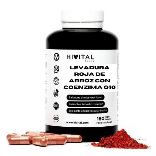 LEVADURA ROJA DE ARROZ CON COENZIMA Q10 | 180 CÁPSULAS VEGETALES