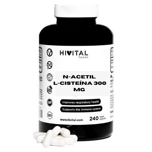 NAC N-ACETIL L-CISTEÍNA 300 MG | 240 CÁPSULAS VEGANAS