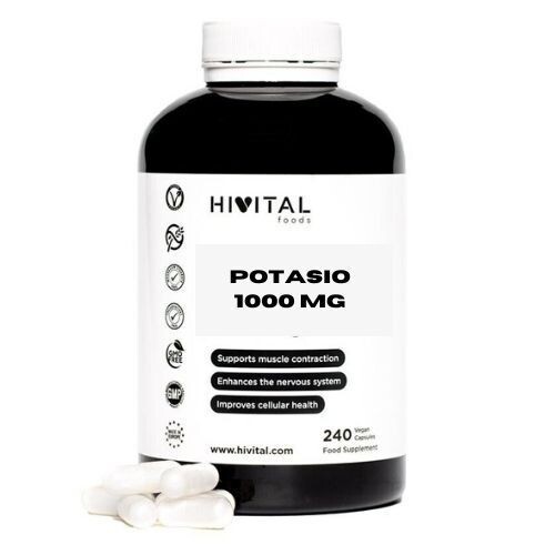 POTASIO 1000 MG | 240 CÁPSULAS VEGANAS